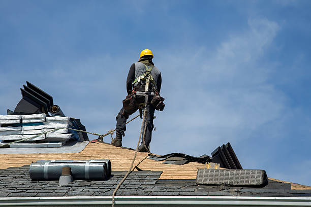 Professional Roofing technician working in Port Royal, PA